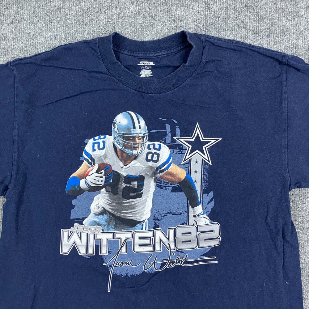 Dallas Cowboys Jason Witten T-Shirt Mens Medium Navy NFL Football‎ Graphic